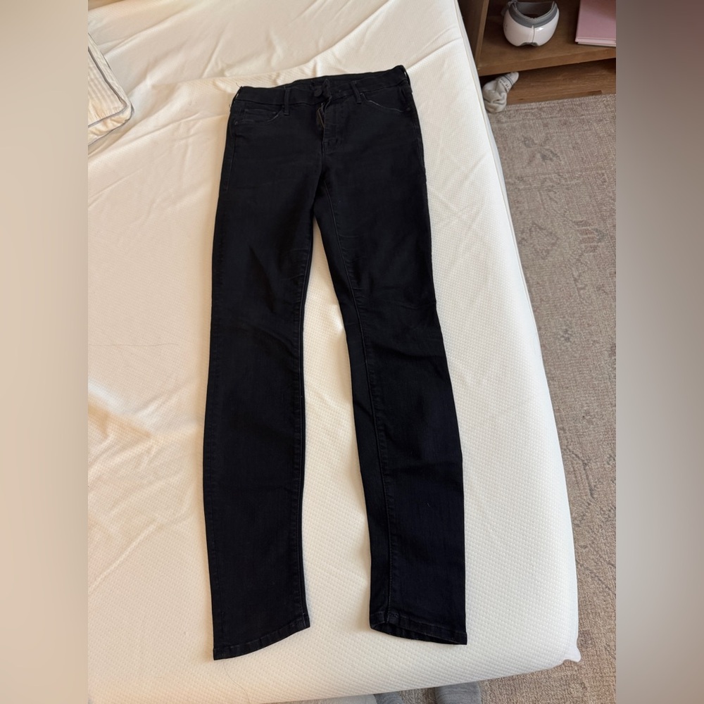 MOTHER Women's Jet Black Skinny Jeans
